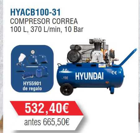 COMPRESOR 100 L - 3 HP MONOFASICO