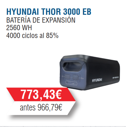 BATERÍA EXTENSIÓN  HYUNDAI - 2560 Wh
